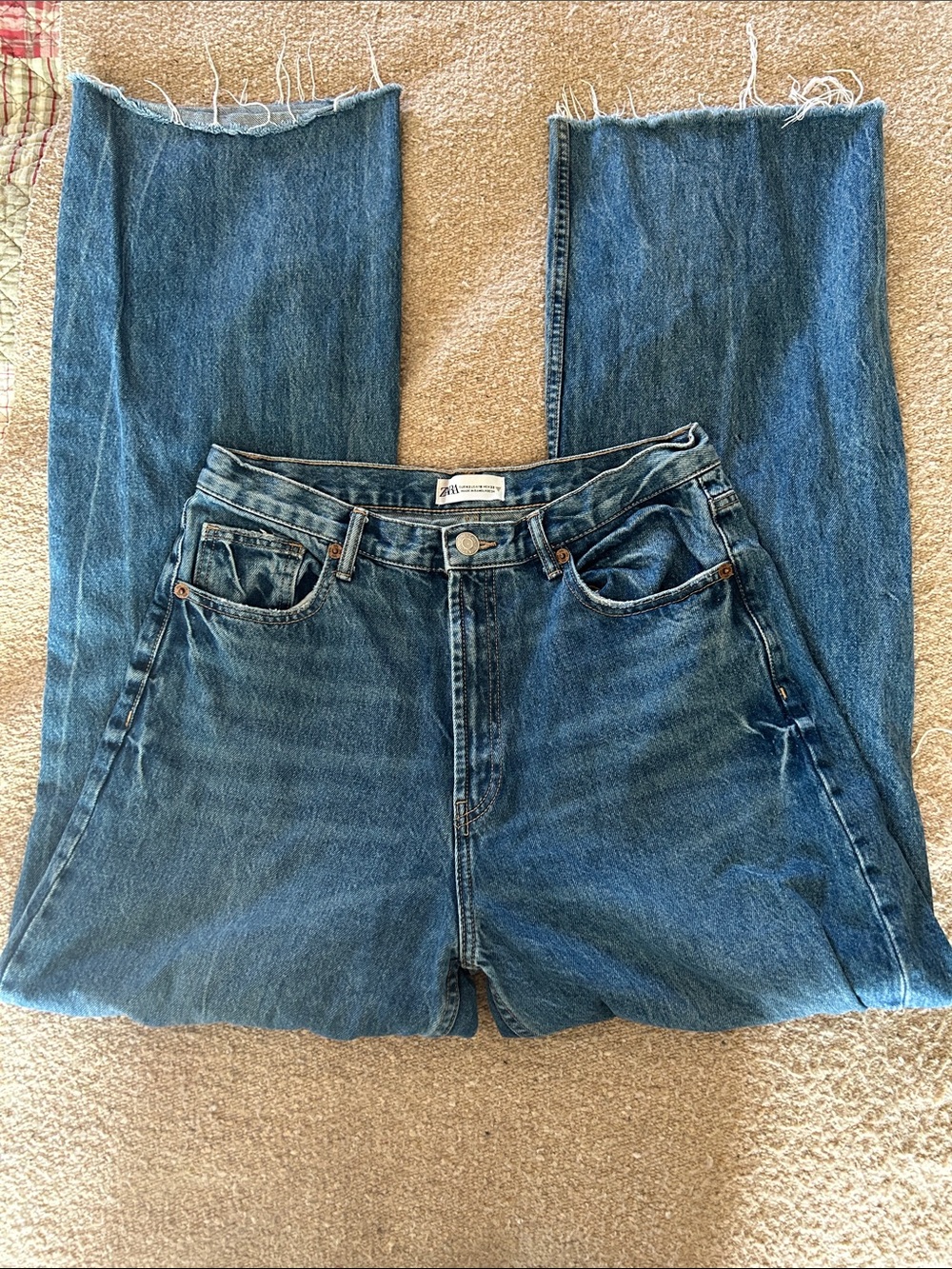 Zara Blue Straight-Leg Women’s Jeans